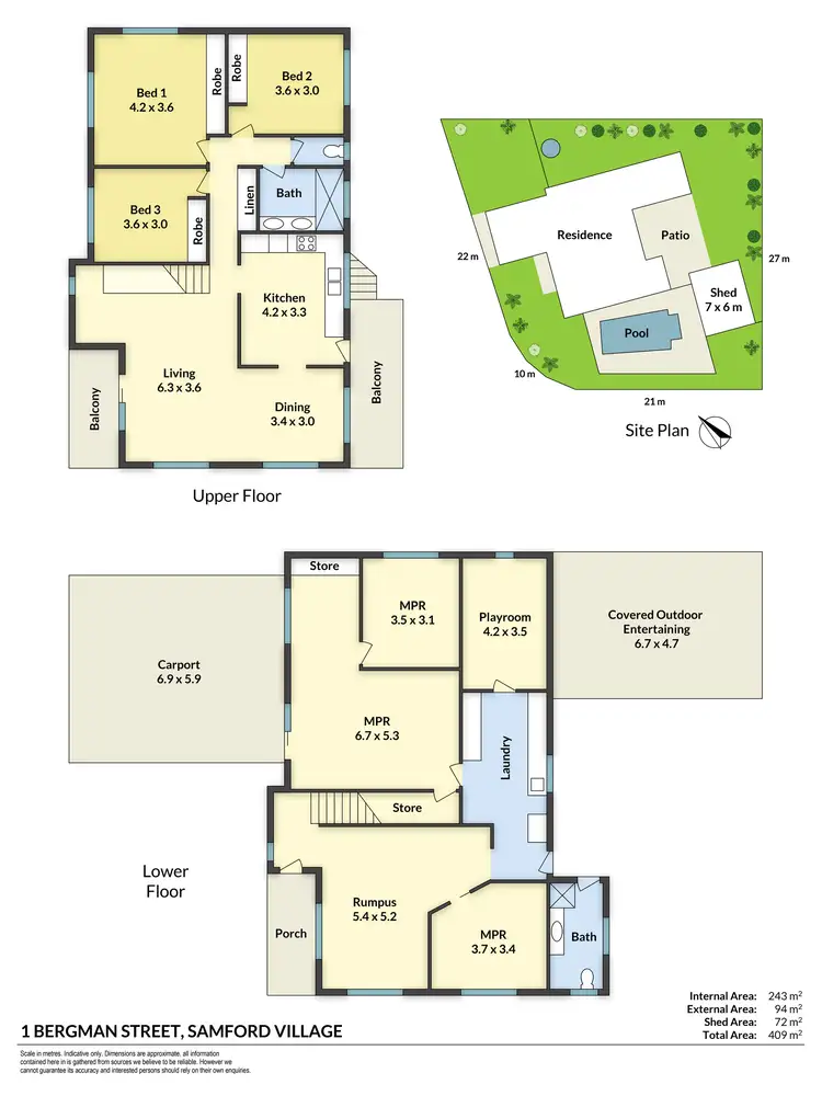 Floorplan of Homely house listing, 1 Bergman Street, Samford Village QLD 4520