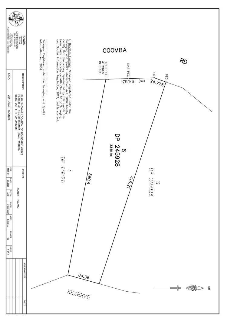 Floorplan of Homely land listing, LOT 6, 750 Coomba Road, Whoota NSW 2428