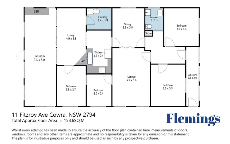 Floorplan of Homely house listing, 11 Fitzroy Avenue, Cowra NSW 2794