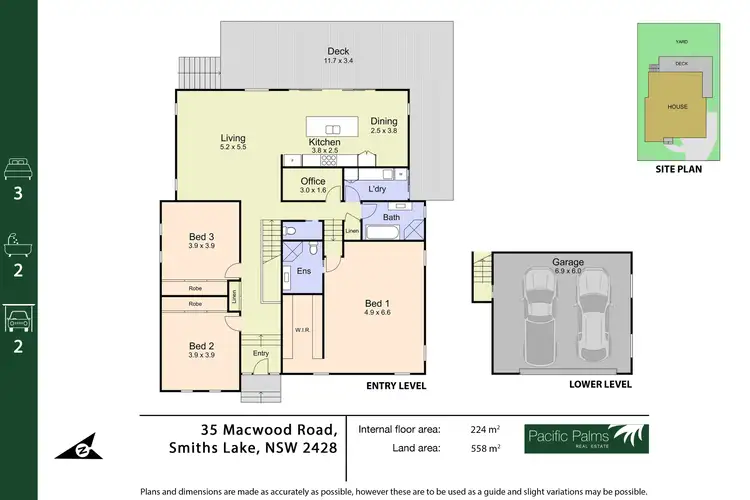 Floorplan of Homely house listing, 35 Macwood Road, Smiths Lake NSW 2428