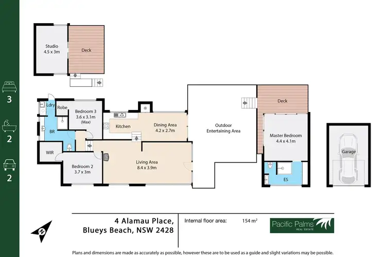 Floorplan of Homely house listing, 4 Alamau Place, Blueys Beach NSW 2428