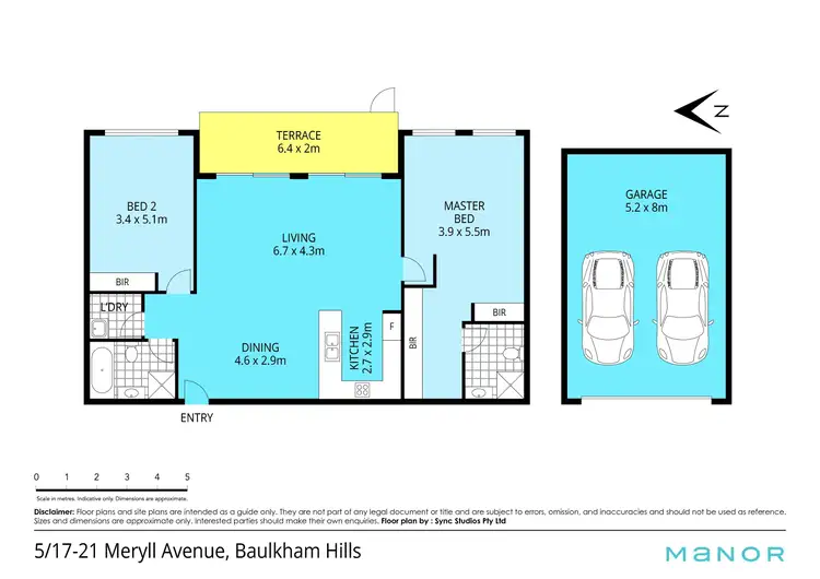 Floorplan of Homely apartment listing, 5/17-21 Meryll Avenue, Baulkham Hills NSW 2153