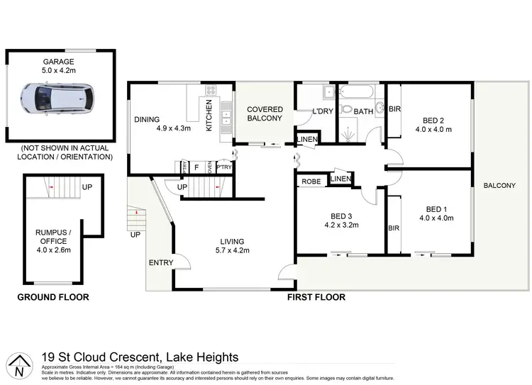 Floorplan of Homely house listing, 19 St Cloud Crescent, Lake Heights NSW 2502
