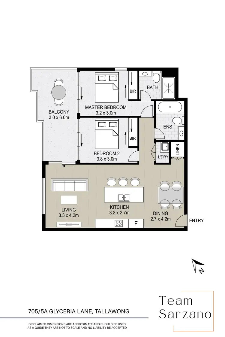 Floorplan of Homely apartment listing, 705/5a Glyceria Lane, Tallawong NSW 2762