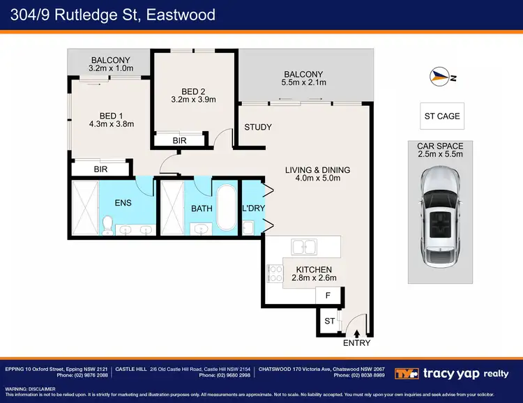 Floorplan of Homely apartment listing, 304/9 Rutledge Street, Eastwood NSW 2122