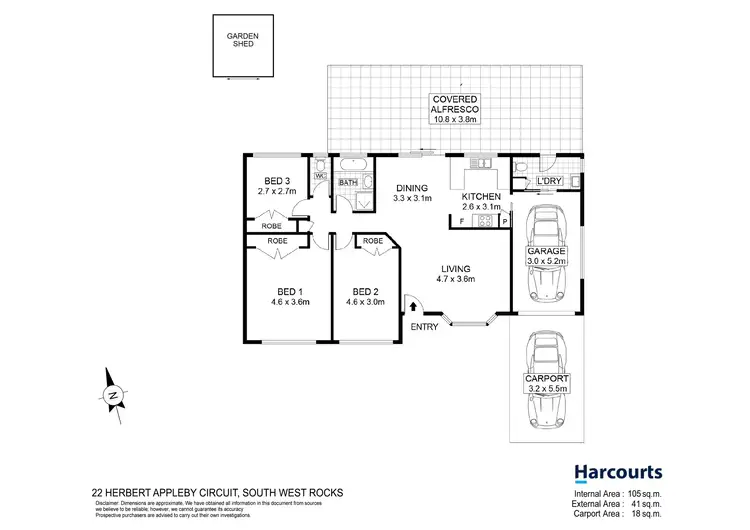 Floorplan of Homely house listing, 22 Herbert Appleby Circuit, South West Rocks NSW 2431