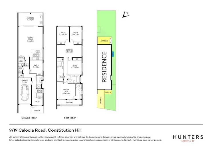 Floorplan of Homely semi-detached listing, 9/19 Caloola Road, Constitution Hill NSW 2145