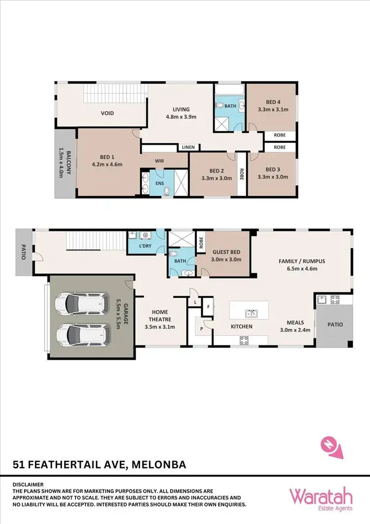 Floorplan of Homely house listing, 51 Feathertail Avenue, Marsden Park NSW 2765