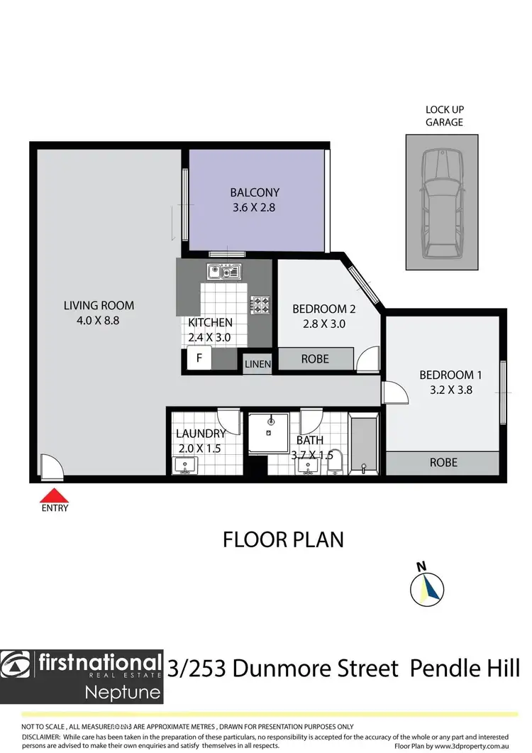 Floorplan of Homely apartment listing, 3/253-255 Dunmore Street, Pendle Hill NSW 2145