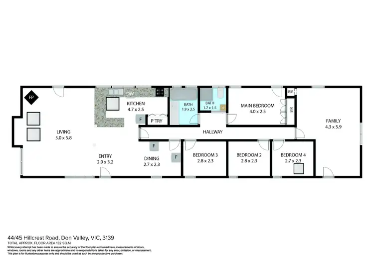 Floorplan of Homely house listing, 44 & 45 Hillcrest Road, Don Valley VIC 3139