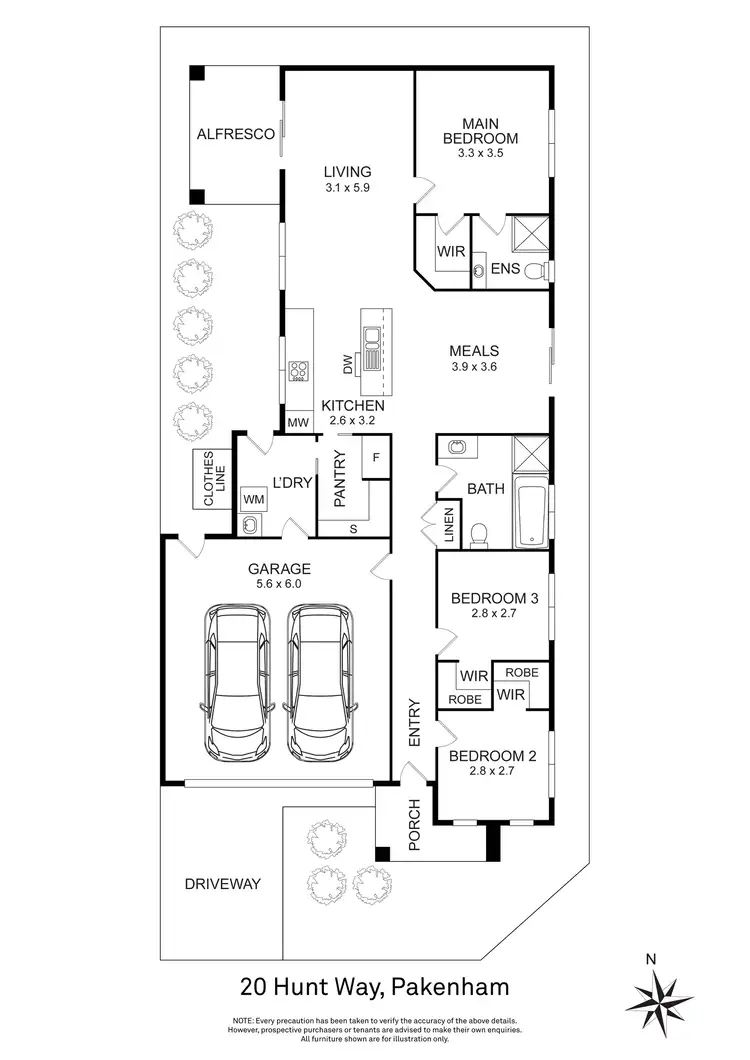Floorplan of Homely house listing, 20 Hunt Way, Pakenham VIC 3810