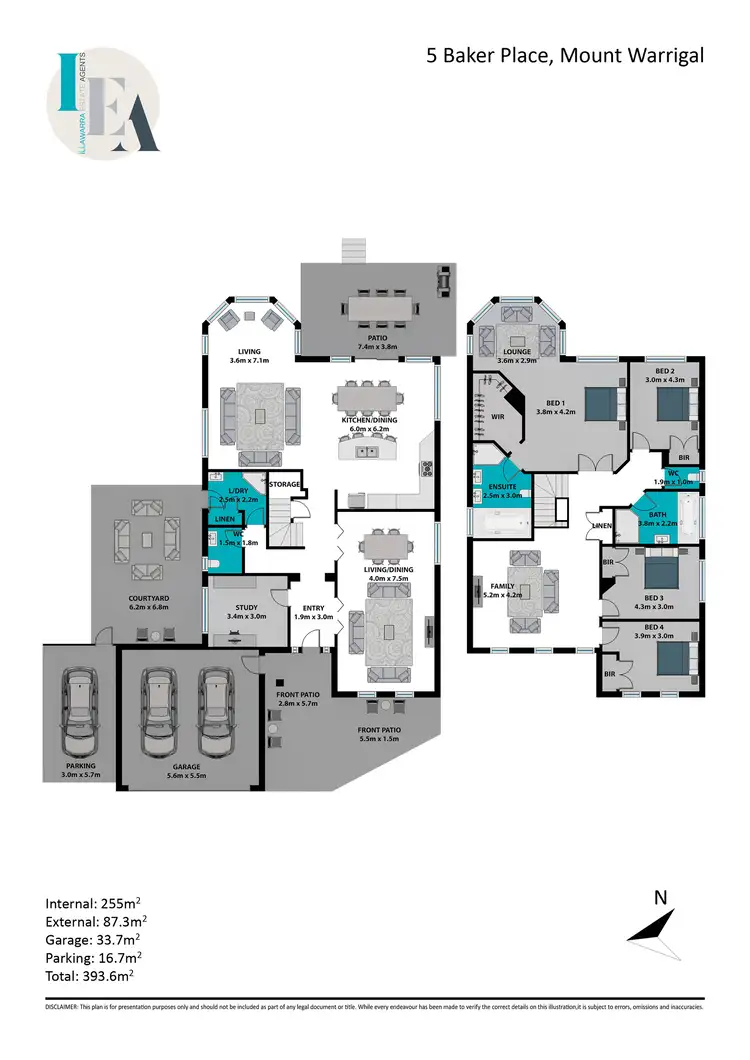 Floorplan of Homely house listing, 5 Baker Place, Mount Warrigal NSW 2528