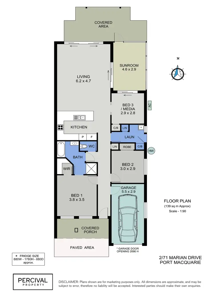 Floorplan of Homely villa listing, 2/71 Marian Drive, Port Macquarie NSW 2444