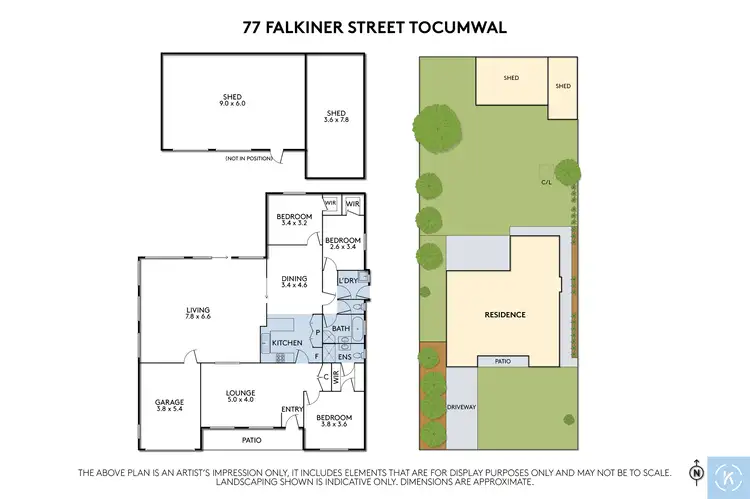Floorplan of Homely house listing, 77 Falkiner Street, Tocumwal NSW 2714
