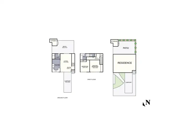 Floorplan of Homely townhouse listing, 3/301 Mt Dandenong Road, Croydon VIC 3136