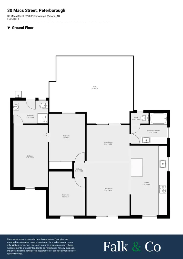 Floorplan of Homely house listing, 30 Macs Street, Peterborough VIC 3270
