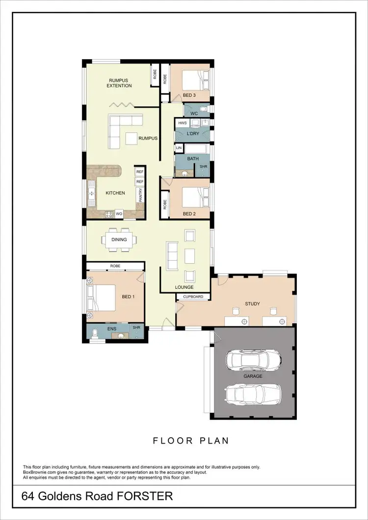 Floorplan of Homely house listing, 64 Goldens Road, Forster NSW 2428