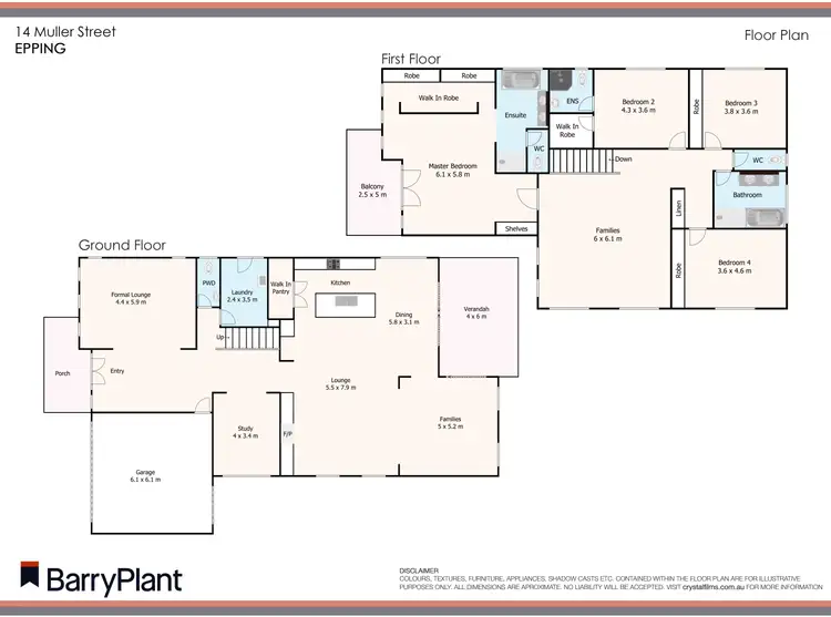 Floorplan of Homely house listing, 14 Muller Street, Epping VIC 3076