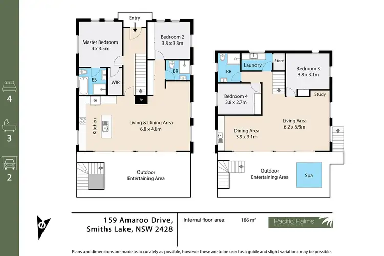 Floorplan of Homely house listing, 159 Amaroo Drive, Smiths Lake NSW 2428