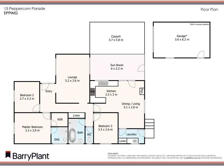 Floorplan of Homely house listing, 15 Peppercorn Parade, Epping VIC 3076