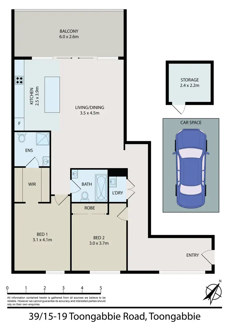 Floorplan of Homely apartment listing, 39/15-19 Toongabbie Road, Toongabbie NSW 2146