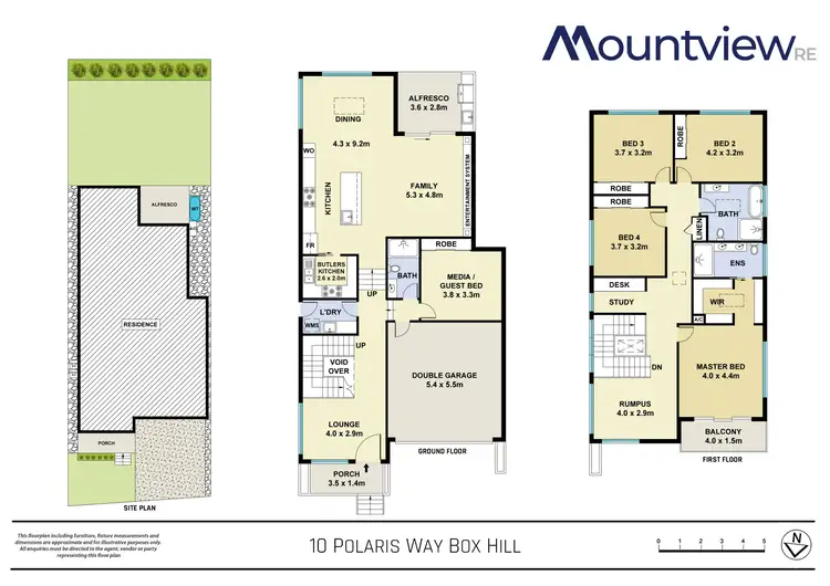 Floorplan of Homely house listing, 10 Polaris Way, Box Hill NSW 2765