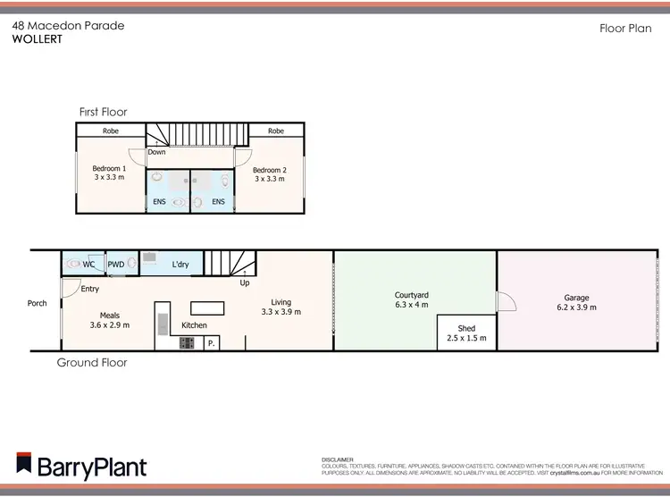 Floorplan of Homely townhouse listing, 48 Macedon Parade, Wollert VIC 3750