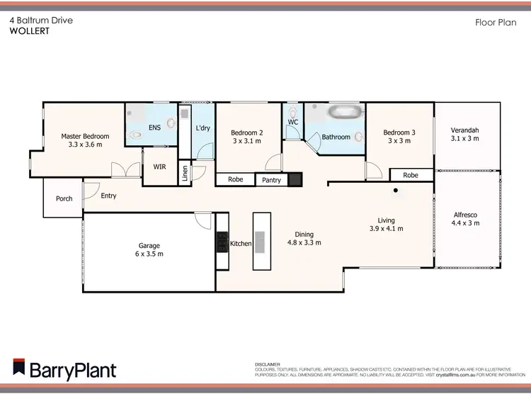 Floorplan of Homely house listing, 4 Baltrum Drive, Wollert VIC 3750