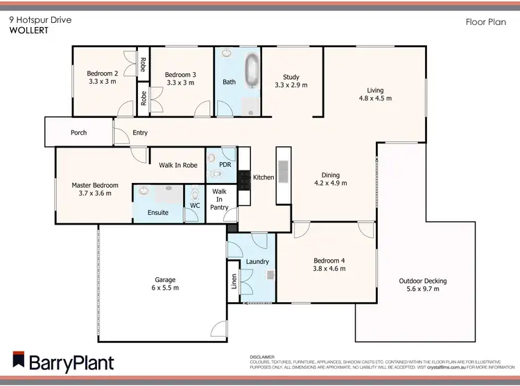Floorplan of Homely house listing, 9 Hotspur Drive, Wollert VIC 3750