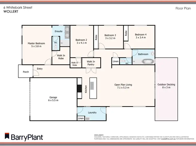 Floorplan of Homely house listing, 6 Whitebark Street, Wollert VIC 3750