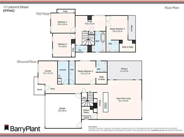 Floorplan of Homely house listing, 17 Lakshmi Street, Epping VIC 3076