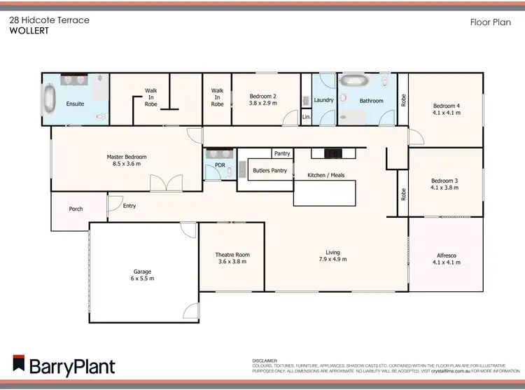 Floorplan of Homely house listing, 28 Hidcote Terrace, Wollert VIC 3750
