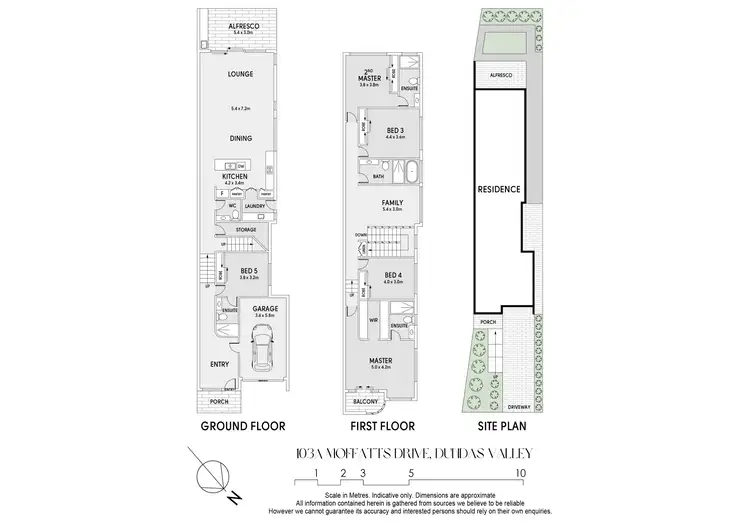 Floorplan of Homely semi-detached listing, 103A Moffatts Drive, Dundas Valley NSW 2117