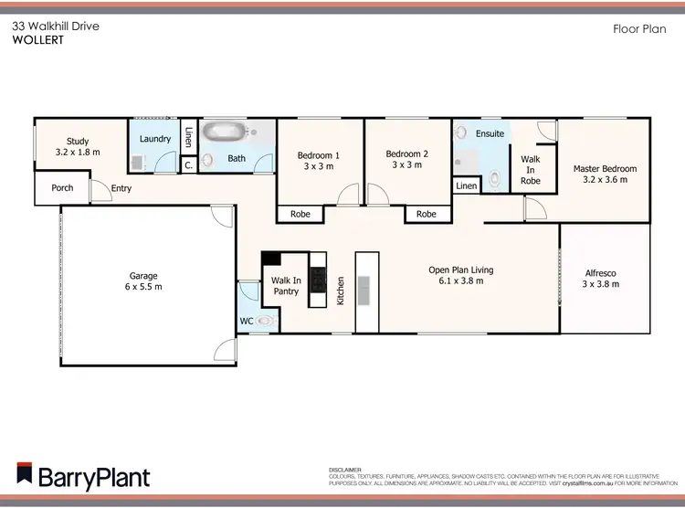 Floorplan of Homely house listing, 33 Walkhill Drive, Wollert VIC 3750