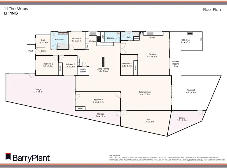 Floorplan of Homely house listing, 11 The Mears, Epping VIC 3076
