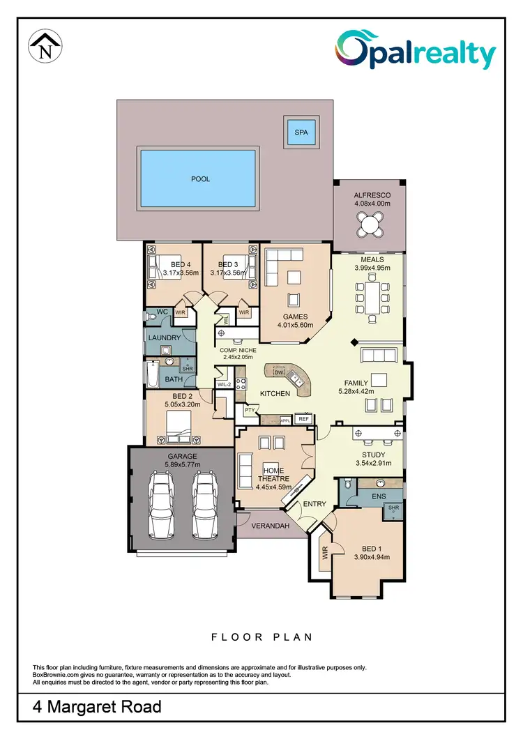 Floorplan of Homely house listing, 4 Margaret Road, Secret Harbour WA 6173