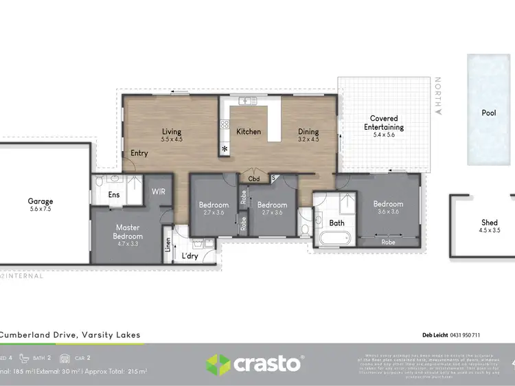 Floorplan of Homely house listing, 62 Cumberland Street, Varsity Lakes QLD 4227