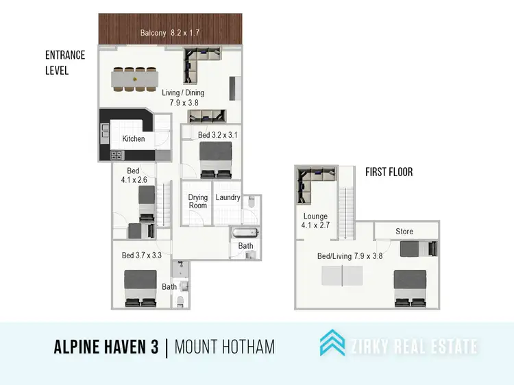 Floorplan of Homely apartment listing, 3 Alpine Haven, Mount Hotham VIC 3741