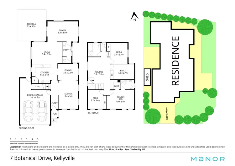 Floorplan of Homely house listing, 7 Botanical Drive, Kellyville NSW 2155