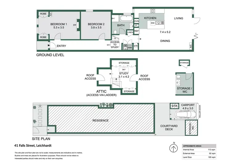 Floorplan of Homely house listing, 41 Falls Street, Leichhardt NSW 2040
