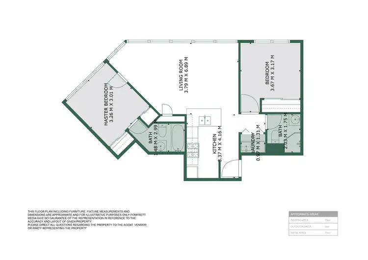 Floorplan of Homely apartment listing, 1803/501 Adelaide Street, Brisbane City QLD 4000