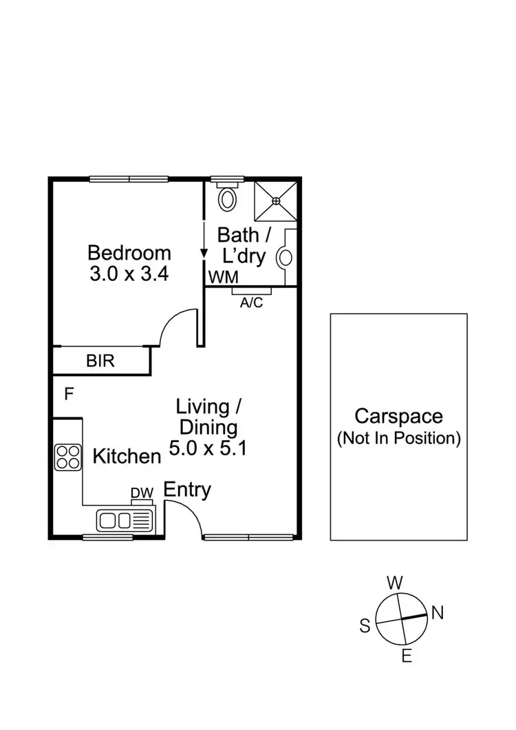 Floorplan of Homely apartment listing, 9/100 Collins Street, Thornbury VIC 3071