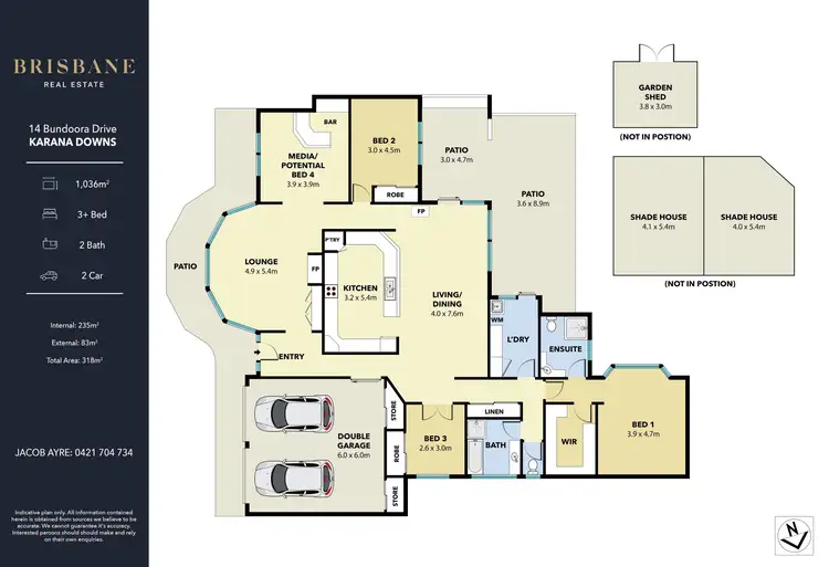 Floorplan of Homely house listing, 14 Bundoora Drive, Karana Downs QLD 4306