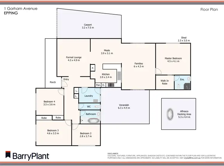 Floorplan of Homely house listing, 1 Gorham Avenue, Epping VIC 3076