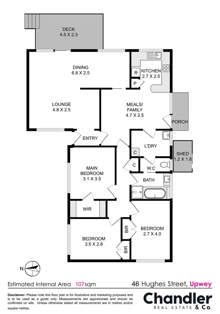 Floorplan of Homely house listing, 46 Hughes Street, Upwey VIC 3158