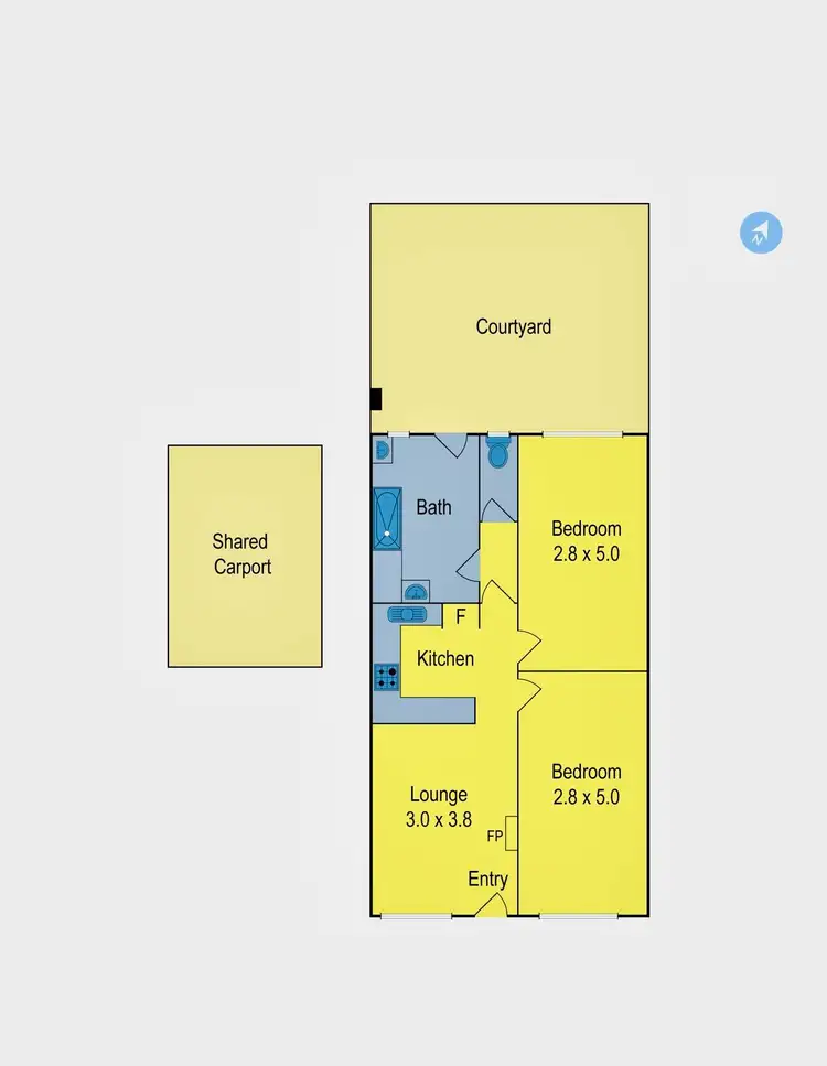 Floorplan of Homely unit listing, 4/7 Theodore Street, St Albans VIC 3021