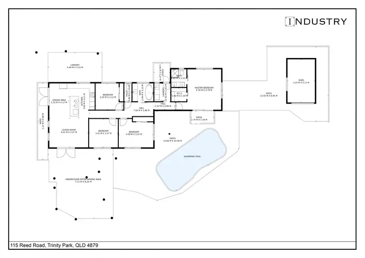 Floorplan of Homely house listing, 155 Reed Road, Trinity Park QLD 4879