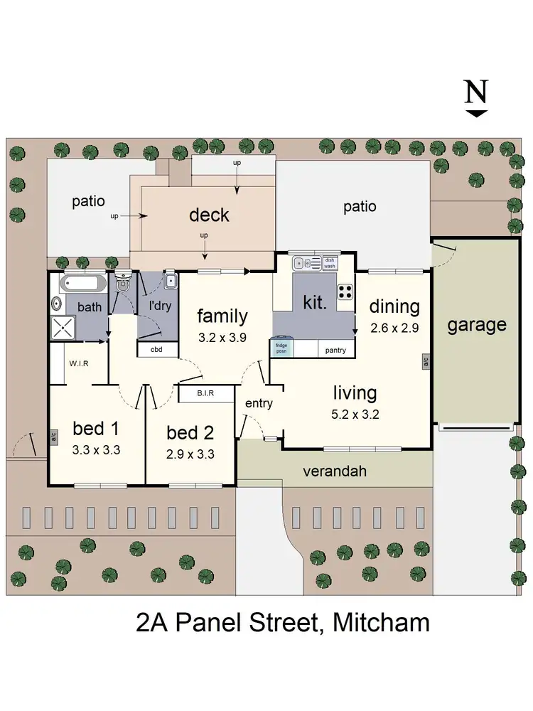 Floorplan of Homely house listing, 2A Panel Street, Mitcham VIC 3132