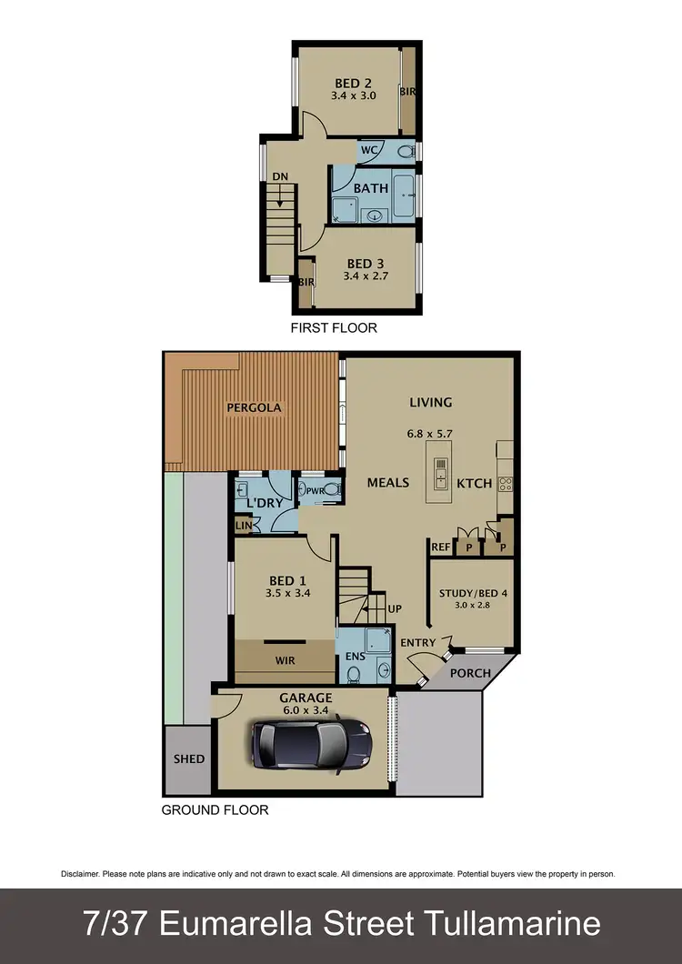Floorplan of Homely townhouse listing, 3/37 Eumarella Street, Tullamarine VIC 3043