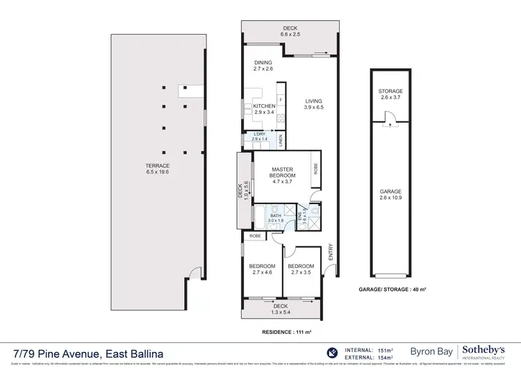 Floorplan of Homely apartment listing, 7/79 Pine Avenue, East Ballina NSW 2478